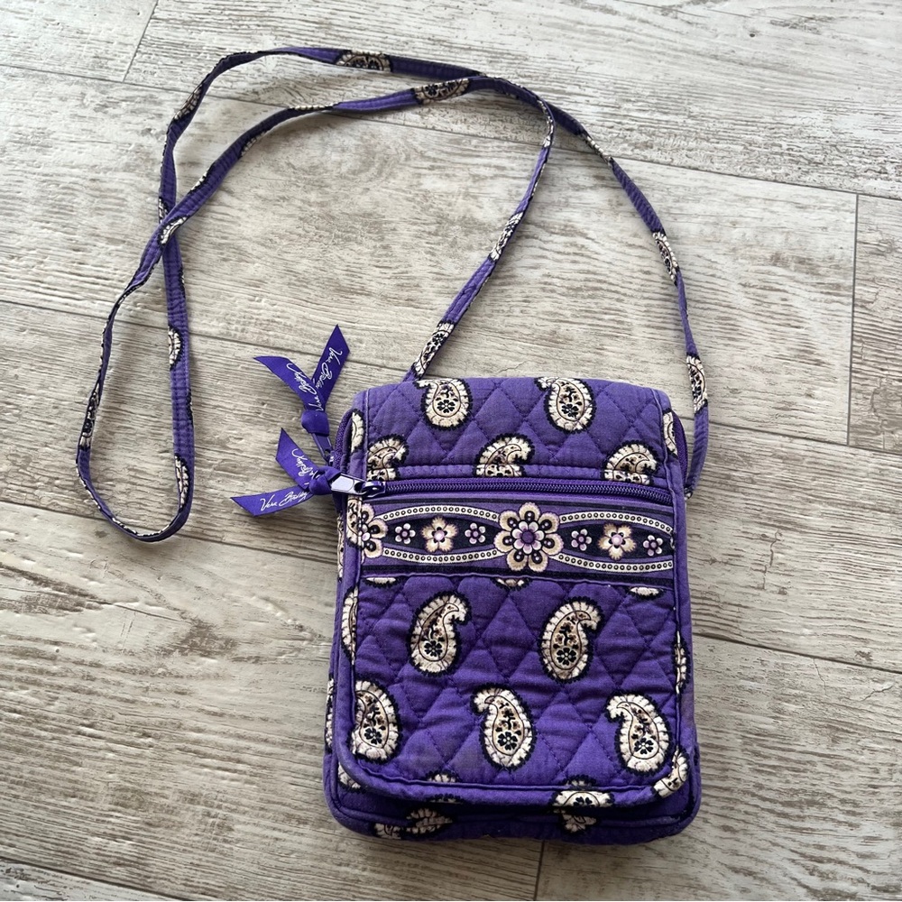 Vera Bradley mini hipster in Simply Violet retired pattern